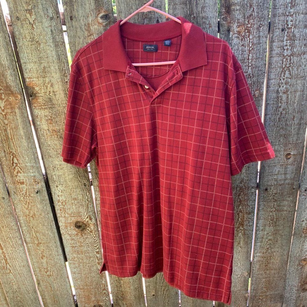 Arrow polo shirt short sleeve collared size large